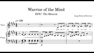 Warrior of the Mind (EPIC: The Musical) Piano Cover