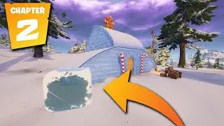 Fortnite: Open Frozen Loot Easy Location (Winterfest Challenges)