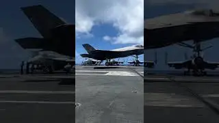 The F-35C catching the wire aboard the USS Abraham Lincoln!