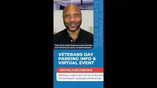 Daily Update: WeHo Sounds + Trans Can Work + Veterans Day Parking - November 10, 2020