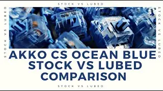 Akko CS Ocean Blue vs Lavender Purple CS Switches | Stock vs Lubed | Vega 65 | Keyboard Typing