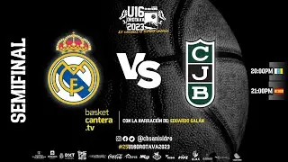 U16M.  REAL MADRID vs JOVENTUT BADALONA.- 2ª Semifinal. Torneo Internacional Cadete. La Orotava 2023