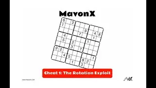 MavonX  Exposes Dirty Sudoku Tricks of Other Publishers: The Rotation