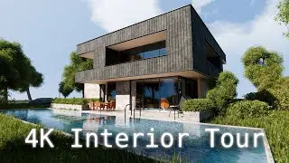 4K Blender Eevee Interior Animation | Modular Modern House 9