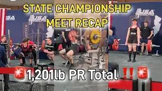 New Jersey State Championship Meet Recap - 1200+ pound total #fitness #gym #powerlifting