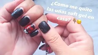 Como quitar uñas soft gel en casa 👇🏽🔥 | super efectivo 😉