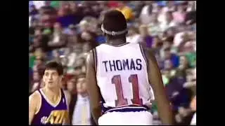 Isiah Thomas' Hesitation Dribble Sends John Stockton To Mississauga