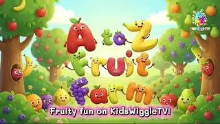 ABC Fruit Song | Learn Alphabet A to Z with Funny Fruit Actions | KidsWiggle TV