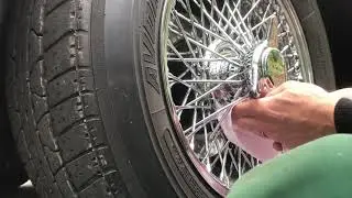 Cleaning Wire Wheels. Possibly the most boring classic car video, ever.