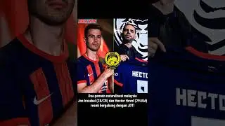 pemain naturalisasi malaysia Jon Irazabal (28/CB) & Hector Hevel (29/AM) resmi bergabung dengan JDT!