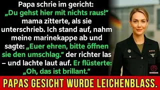 Als ich im Gericht sprach und Papa Mama erniedrigte – der Richter las meinen Brief und lachte.