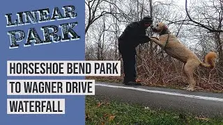 LINEAR PARK - Battle Creek, Michigan -  Horseshoe Bend Park to Wagner Drive Waterfall