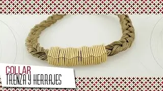 Como hacer collar trenza en Wax Cord | VARIEDADES CAROL