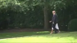 Trump talks Esper, China, Iran on way to Florida