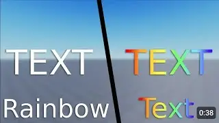Rainbow TextLabel Tutorial In | Roblox | Studio Lite | Roblox Studio