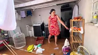 Olha o que eu fiz na lavanderia 