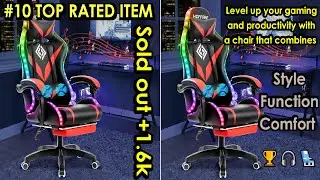 Gamers opinions about this LED light gaming chair! #games #gaming #ledlights #gamingchair #ps5