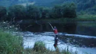 Casting a Salmon Bamboo Rod