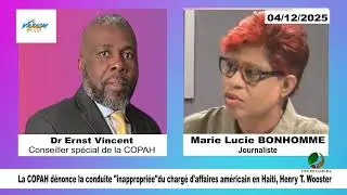 La COPAH d&eacute;nonce la conduite inappropri&eacute;e du charg&eacute; d'affaires am&eacute;ricain en Haiti, Henry T.  Wooster