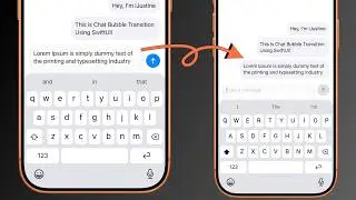 Chat Bubble TextField Transition Using SwiftUI | iOS 27 | Xcode 27