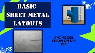 4 Piece 90 Degree  Elbow Intersecting a 5