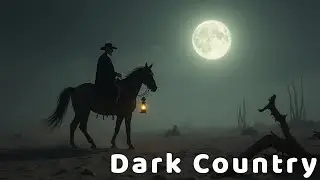 Ghost Rider of the Desert Moon &ndash; Skeleton Cowboy Under Full Moonlight - Dark Country Music