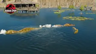 Jurassic World Evolution 3 Luis Jurassic Park Nublar 93 Pt12: Spinosaurus and Mini Park Tour (PS5)