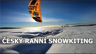 Sunrise snowkiting