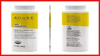 ACURE Dry Shampoo - All Hair Types | 100% Vegan | Certified Organic | Rosemary & Peppermint - Absorb