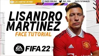 LISANDRO MARTINEZ FACE FIFA 22 PRO CLUBS LOOK ALIKE | TUTORIAL |  CAREER MODE | MANCHESTER UNITED