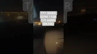 70 seconds of EK356 (A6-ENC) Takeoff from DXB