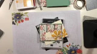 Make a quick Fall card with Stampin Up's Love of Leaves bundle & Gilded Autumn designer paper!