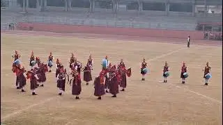 Queen Mary's school students perform at chatrasal stadium#republicday#band#practice#celebration