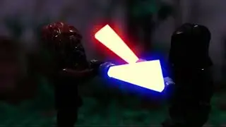 Lego Star Wars - Plo Koon vs. Darth Maul - stop motion