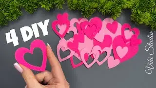 🩷 4 IDEAS 🩷 Crafts for Valentine's Day DIY