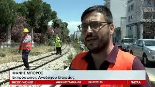 Πρεμιέρα των εργασιών αντικατάστασης της γραμμής του προαστιακού στην Πάτρα - Δείτε το ρεπορτάζ