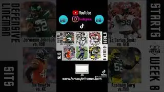 #fantasyfootball #idpfantasyfootball #startsit Week 8 (2023) #fantasyfootballadvice #nfl