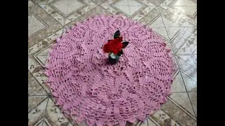 Nuevo Tapete Con 12 Flores Tejido a Crochet, Esta Publicado En El Canal 