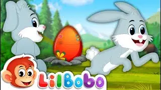 Easter Bunny Song - Little BoBo Nursery Rhymes | Flickbox Kids Songs | Surprise Eggs