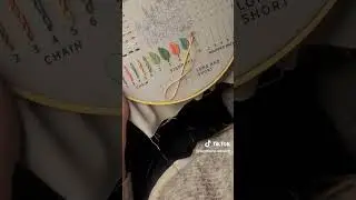 Part 7 of Aunt Bird Sewing & Etspil Embroidery Kit No. E2871 🩷🪡🍄🩷 #asmr #Etspil #fyp #handmade