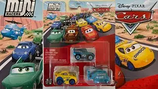 Diecast Unboxing Ep 402 Cars Mini racers:  Dinoco Cruz Ramirez Dinoco McQueen & Rotor Turbosky