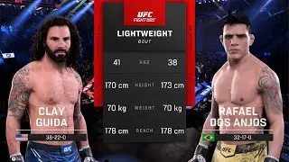 UFC 117 REVIVAL - Clay Guida 🆚 Rafael dos Anjos ( Simulation on PS5🥊UFC5 )