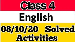 Class 4(English)Kite victers first bell||Worksheet||October 8||