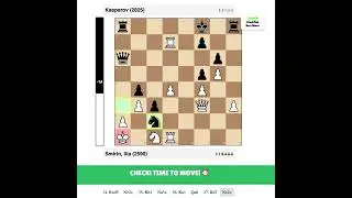 Kasparov vs Smirin, Ilia | ISR-Kasparov handicap : Stunning #Chess Game (2825 vs 2590)