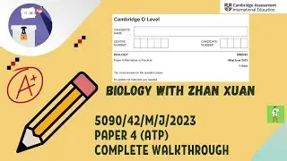 O Level Biology (5090) - 5090/42/M/J/23 | May/June 2023 Paper 42