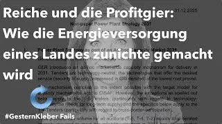 Reiche und die Profitgier: Wie die Energieversorgung eines Landes zunichte gemacht wird