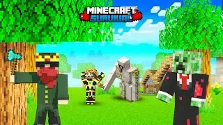🔴LIVE | TRIO survival and Exploring Theme Park in MINECRAFT BEDROCK😮