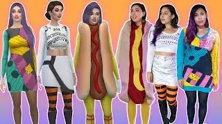 Dressing Like My Sim FOR 1 WEEK Halloween Edition!