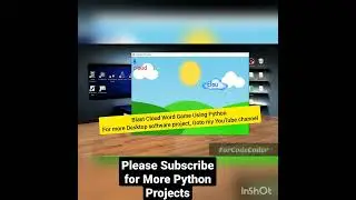 Blast Cloud Word Desktop Game Using Python