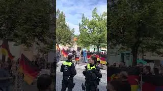 23.8.24 gefilmt beim #afd  nazifest in Heilbad Heiligenstadt #niewiederfaschismus #shorts